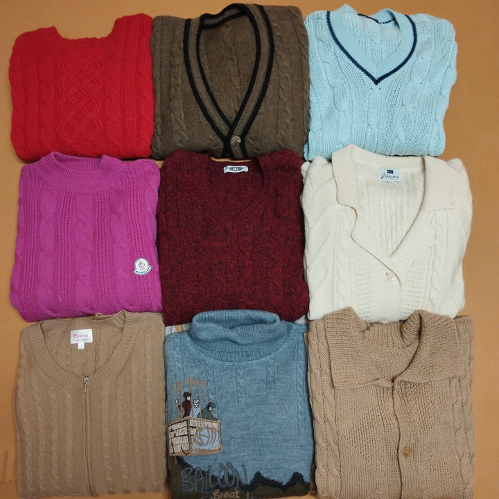 LOts of  Knitwear Cable Wool " Pure Vintage"  Vintage&Retro