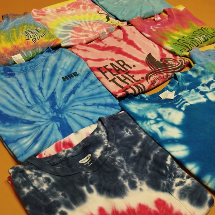 LOT of T-Shirts Tie Dyed Unbranded