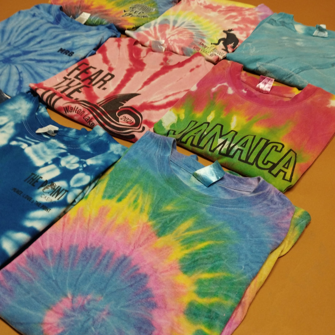 LOT of T-Shirts Tie Dyed Unbranded