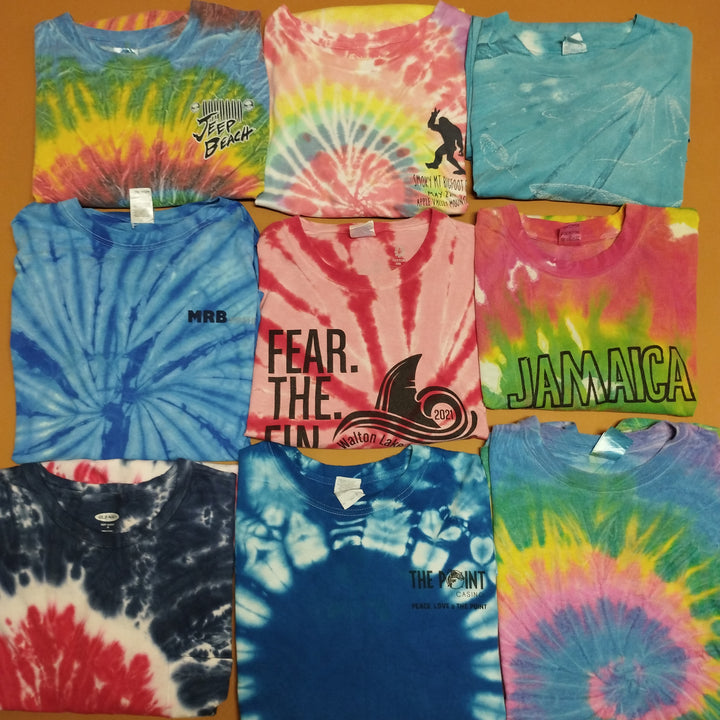 LOT of T-Shirts Tie Dyed Unbranded