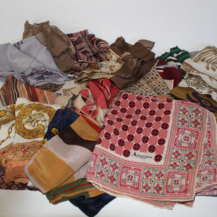 LOT of  Vintage Designer Scarfs