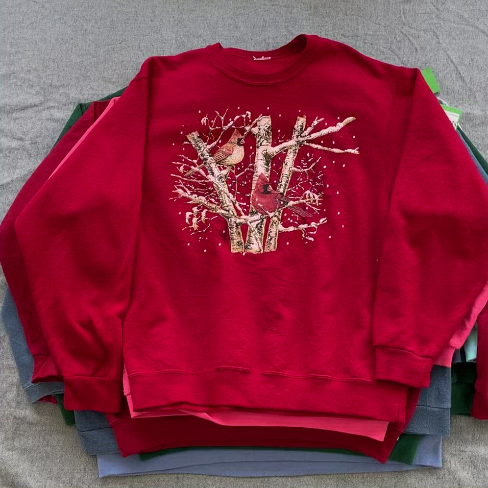 LOT of Vintage Embroidery & Printed Sweatshirts